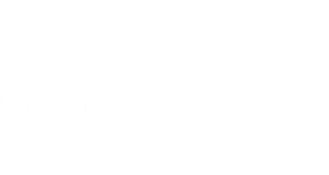 White transparent Casa Madroño logo